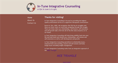 Desktop Screenshot of in-tuneintegrativecounseling.com